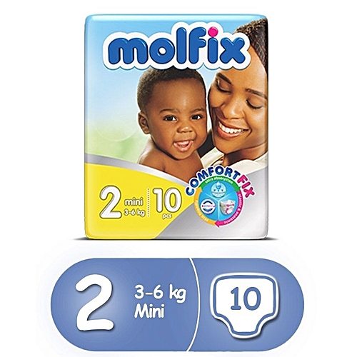 Molfix baby diaper Size 2 comfortfix    3-6kg count 10